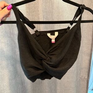 No Boundaries Black Twist Bandeau